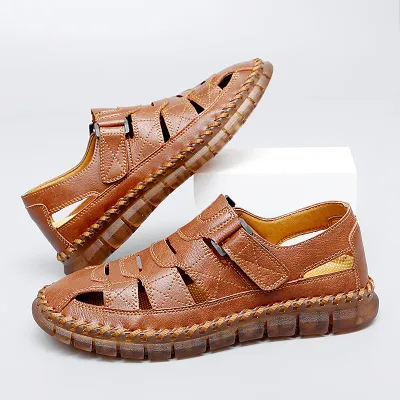 FLEX GLIDE GENUINE LEATHER SANDALS